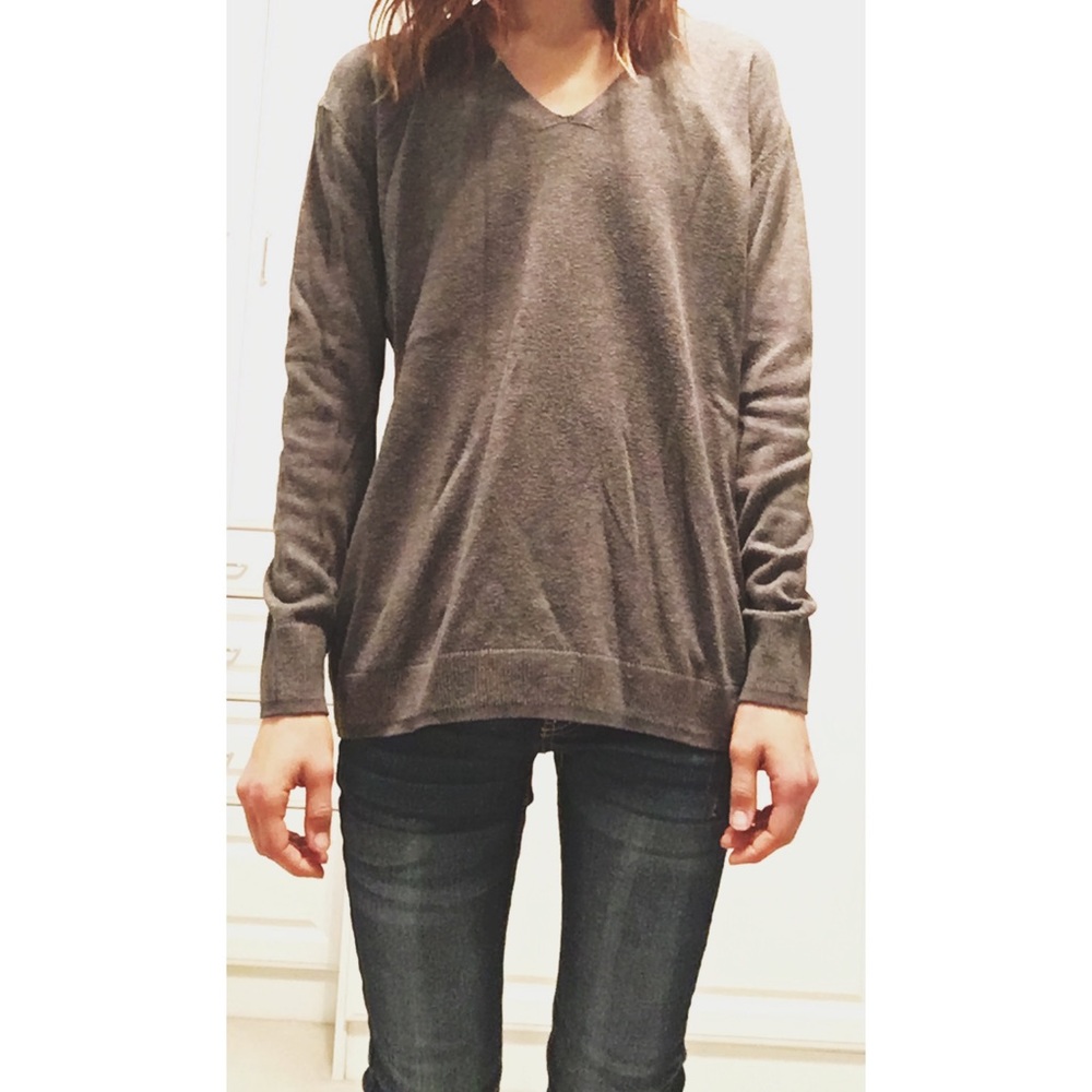 Long V-Neck Sweater